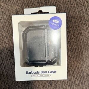 Black Earbuds Box Case for AirPods 3